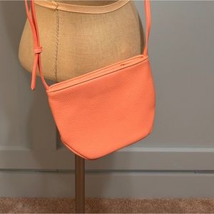 A new day, orange/peach summer, Crossbody mini purse